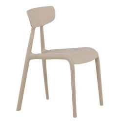 Lot de 2 chaises contemporaines en plastique durable URSHA