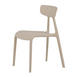 Lot de 2 chaises contemporaines en plastique durable URSHA