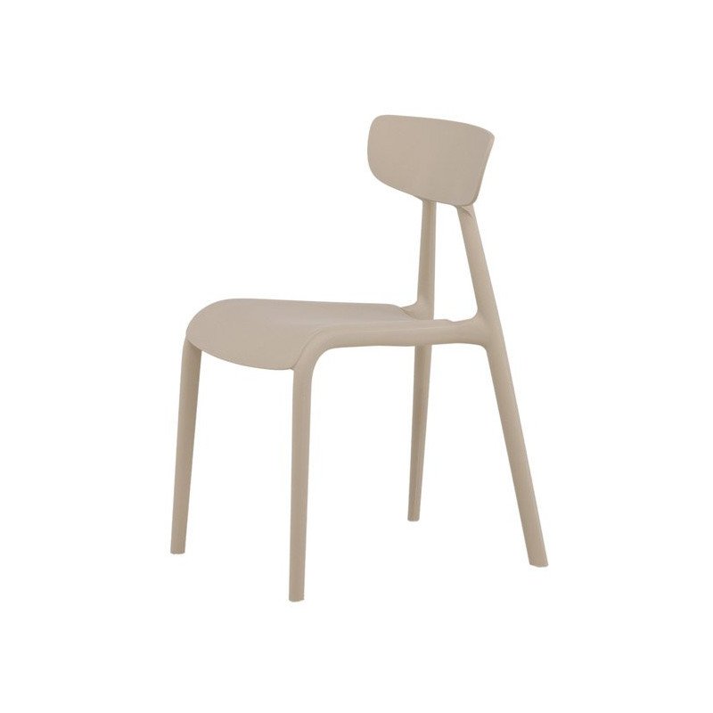 Lot de 2 chaises contemporaines en plastique durable URSHA