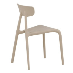 Lot de 2 chaises contemporaines en plastique durable URSHA