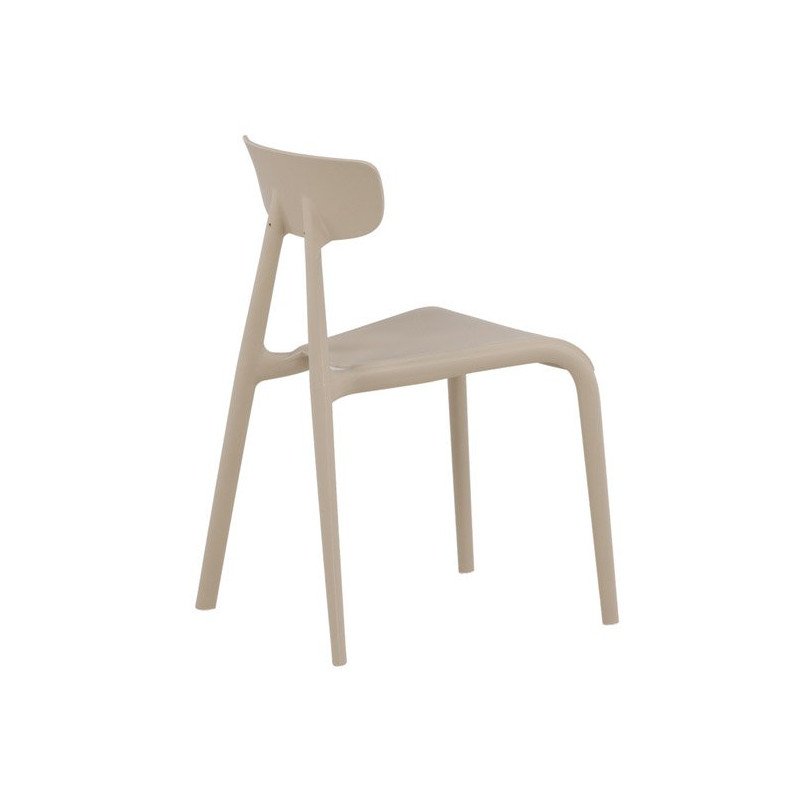 Lot de 2 chaises contemporaines en plastique durable URSHA