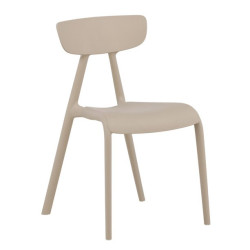 Lot de 2 chaises contemporaines en plastique durable URSHA