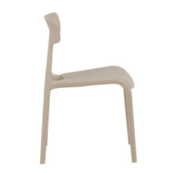 Lot de 2 chaises contemporaines en plastique durable URSHA