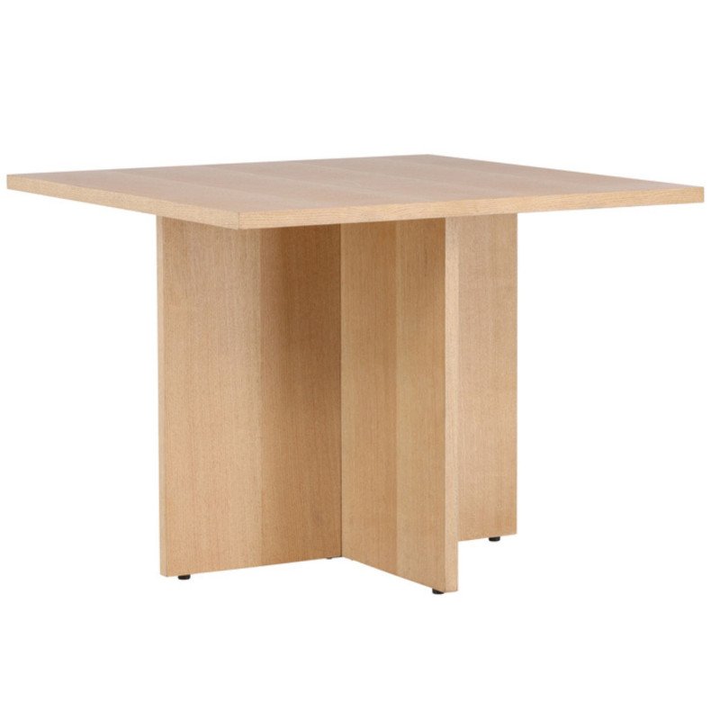 Petite table à manger carré moderne en bois 100cm LIANA