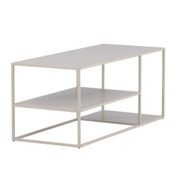 Table basse rectangulaire 3 plateaux en métal SPAVA