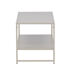 Table basse rectangulaire 2 plateaux en métal beige SPAVA