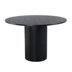 Table à manger ronde élégante en bois 110cm BRITNEY