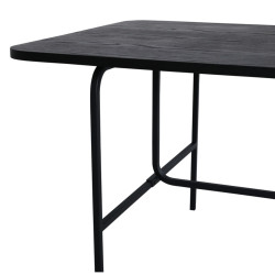 Table à manger minimaliste en bois et métal 200cm MISKA