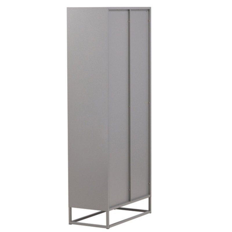 Armoire haute industrielle avec portes vitrées 190cm COBY