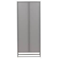 Armoire haute industrielle avec portes vitrées 190cm COBY