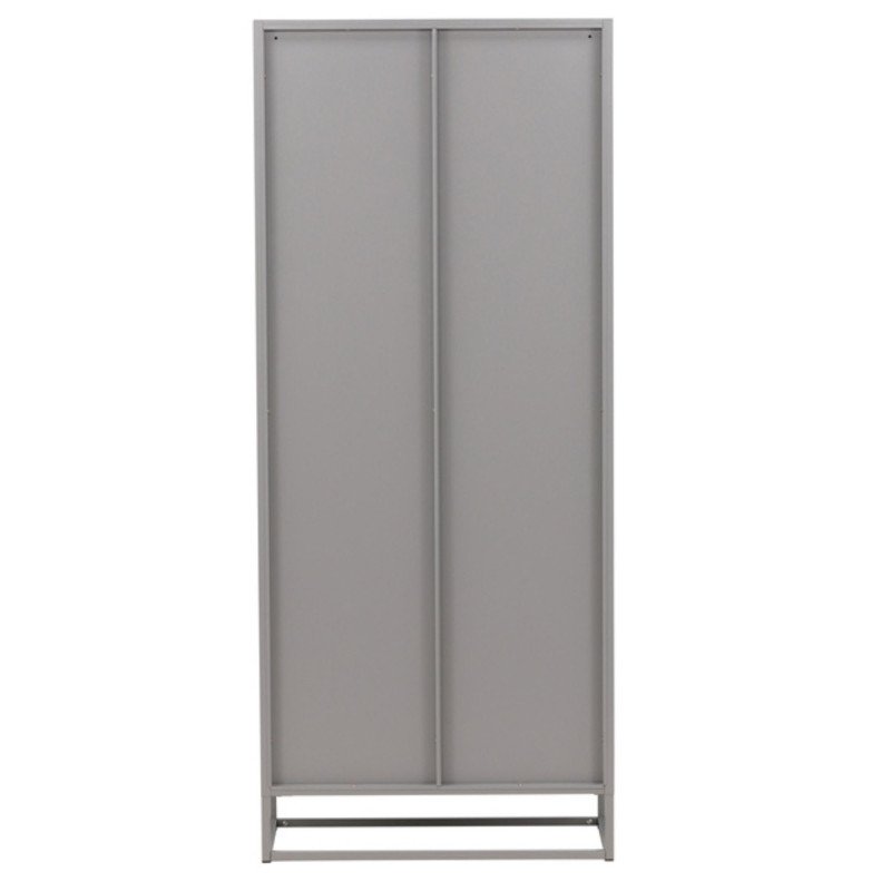 Armoire haute industrielle avec portes vitrées 190cm COBY