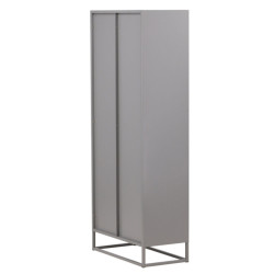 Armoire haute industrielle avec portes vitrées 190cm COBY