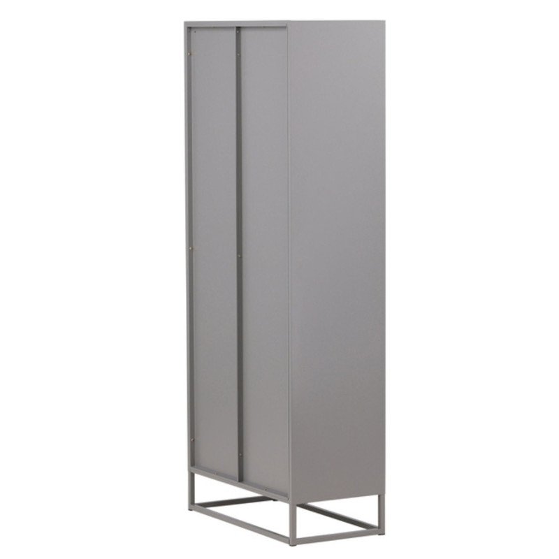 Armoire haute industrielle avec portes vitrées 190cm COBY