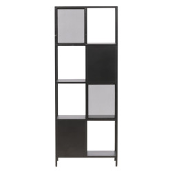 Armoire haute industrielle en métal noir 180cm OLGA