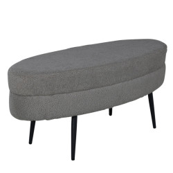 Banc oval tendance en peluche LOSTO