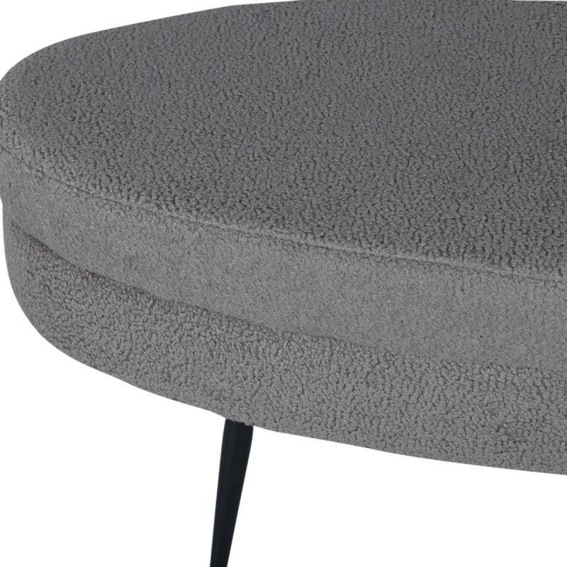 Banc oval tendance en peluche LOSTO