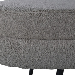 Banc oval tendance en peluche LOSTO