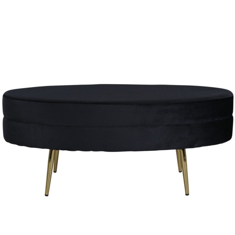 Banc oval tendance en velours LOSTO