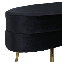 Banc oval tendance en velours LOSTO