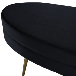 Banc oval tendance en velours LOSTO