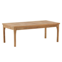 Table basse extérieur en bois massif 120x60cm TAMARCA