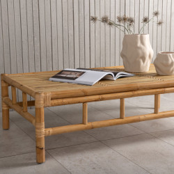 Table basse extérieur 120x70cm en bambou JULIACA