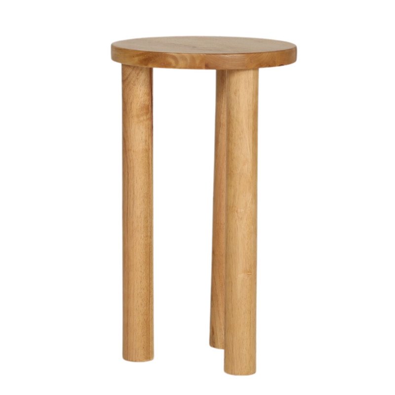 Table d'appoint haute 3 pieds en bois WAPPA