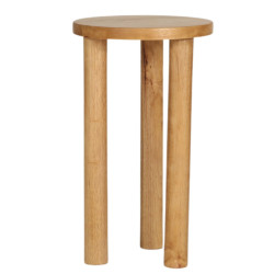 Table d'appoint haute 3 pieds en bois WAPPA