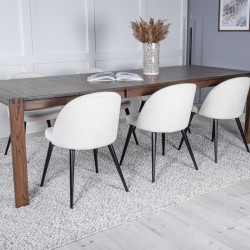 Table à manger moderne extensible en chêne 250cm SLADA