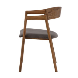 Lot de 2 chaises moderne en bois MAITE