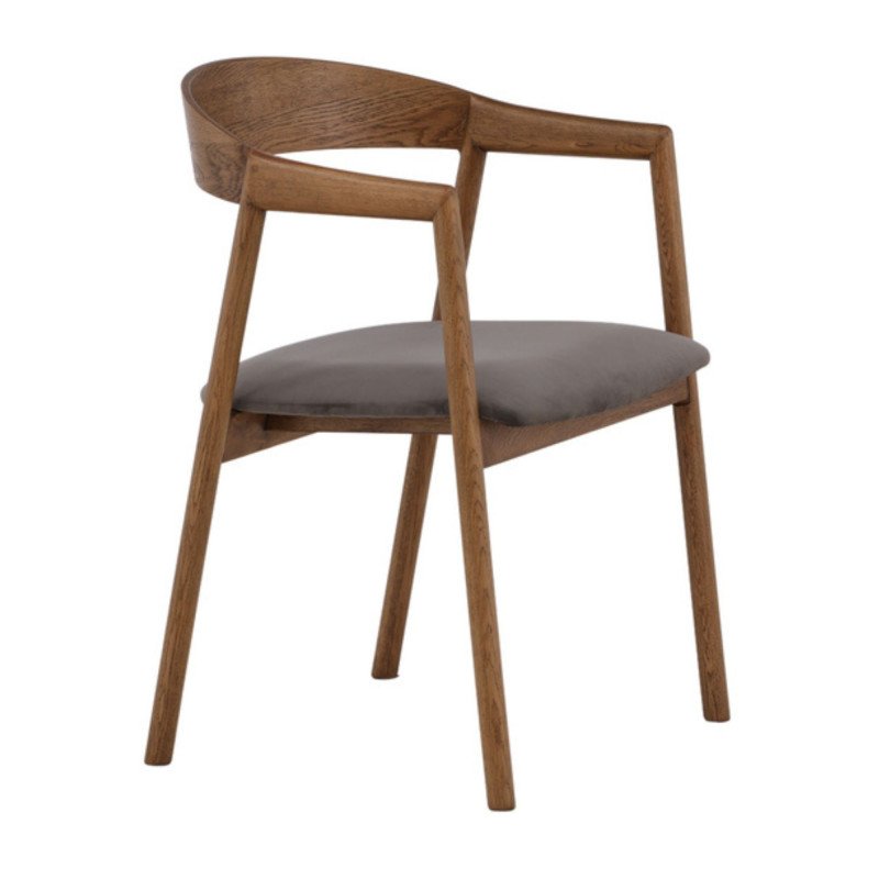 Lot de 2 chaises moderne en bois MAITE