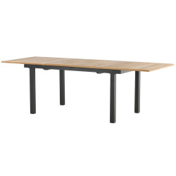 Table de jardin 160x90cm en bois et aluminium ALEXINA