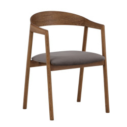 Lot de 2 chaises moderne en bois MAITE