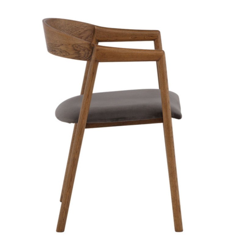 Lot de 2 chaises moderne en bois MAITE