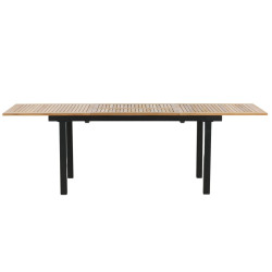 Table de jardin 160x90cm en bois et aluminium ALEXINA