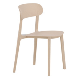 Lot de 4 chaises moderne en plastique durable RIGA