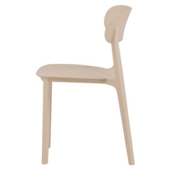 Lot de 4 chaises moderne en plastique durable RIGA