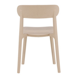 Lot de 4 chaises moderne en plastique durable RIGA