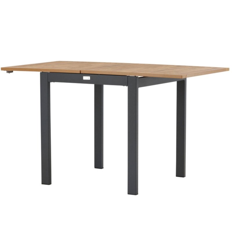 Table de jardin extensible effet bois DRIANA