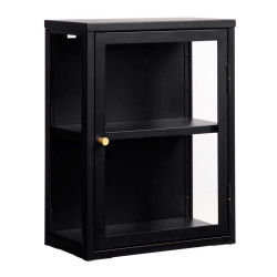 Buffet une grande porte 60x45,3cm de couleur noir BELINGAM