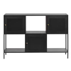 Buffet avec 3 portes 81x120cm de couleur noir DIARRA