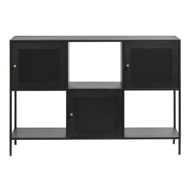 Buffet avec 3 portes 81x120cm de couleur noir DIARRA