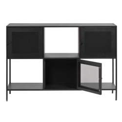 Buffet avec 3 portes 81x120cm de couleur noir DIARRA