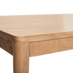 Table à manger minimaliste 140cm en bois certiifé BRUNALA