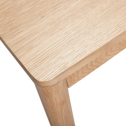 Table à manger minimaliste 140cm en bois certiifé BRUNALA