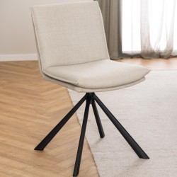 Lot de 2 chaises en tissu STOMINGA