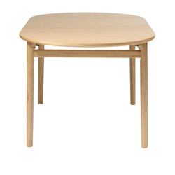 Table en bois ovale de couleur naturel 100x190cm HANAH