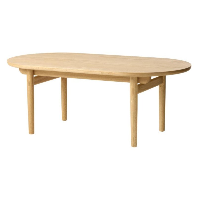 Table basse 70x130 cm en bois de couleur naturel DIALLO