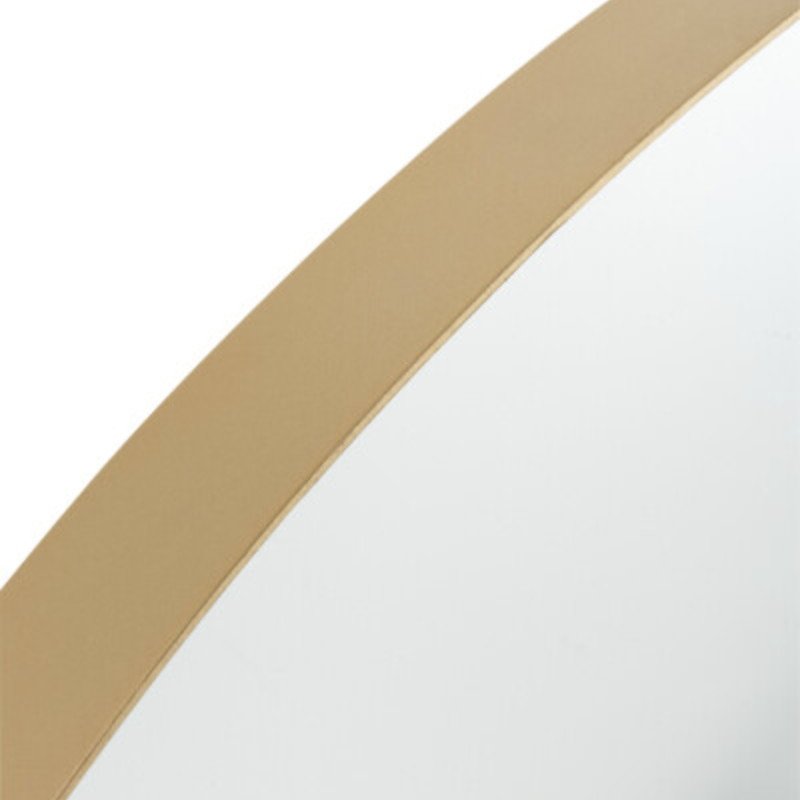 Miroir rond 110cm contour doré PELI