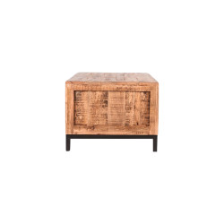 Table basse rustique en bois pieds metal JANE - Label 51